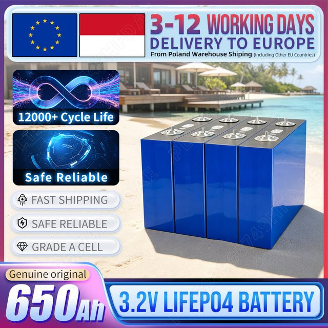 Seekwatt LiFePO4 Batterie 650Ah 3.2V Klasse A Wiederaufladbare Zelle für Wohnmobil, EV und Heimenergie - Bild 1