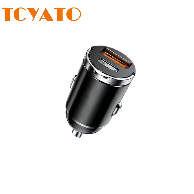 TCYATO Mini-Autoladegerät mit QC3.0 und PD Schnellladung, USB Typ C, Schwarz - Bild 3