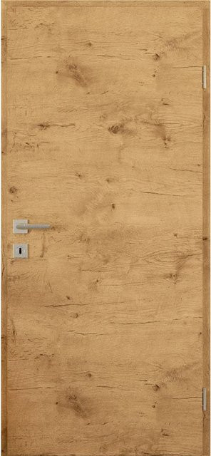 Zimmertür GetaDoor GLQ 335 Eiche Ferox Rustik Braun B: 98,5 cm, H: 198,5 cm, Anschlag Rechts - Bild 1