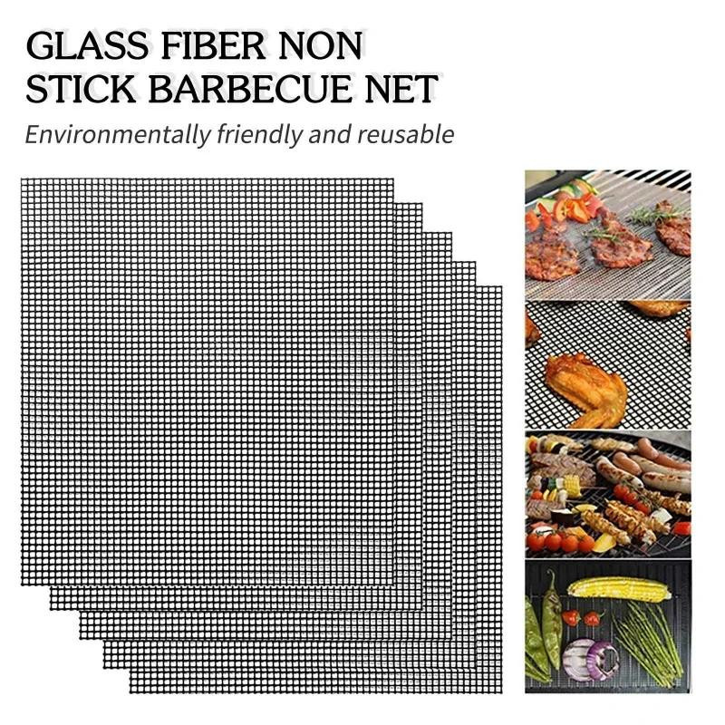 Antihaft-Grillmatte aus Glasfaser in Schwarz für Grill und Ofen - Bild 4