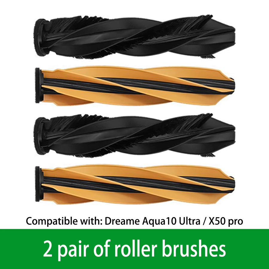 Dreame Roboter-Staubsauger-Zubehör Set für Aqua10 Ultra Roller und X50 Pro mit Hauptbürste, Filtern, Wischtüchern, Staubbeuteln und Seitenbürsten - Bild 3