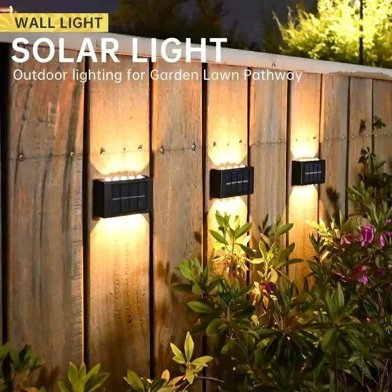 ESMARTER Solar Wandlampe LED für Garten und Außenbereich wasserdicht mit Up-and-Down-Beleuchtung - Bild 3