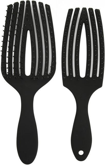 Koogeelife Kamm-Set, 2 Stück, für trockenes und nasses Haar, grau - Bild 1