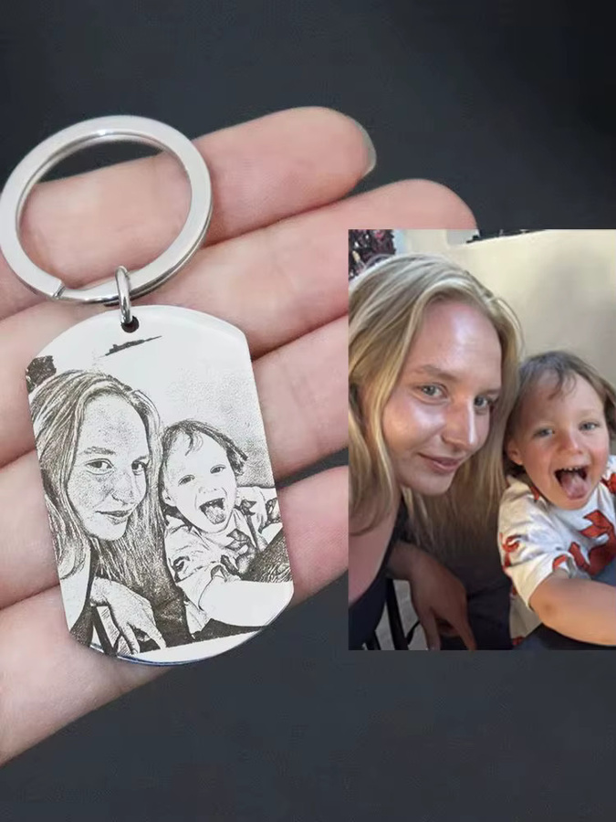 Enjoy steel Schlüsselanhänger, Edelstahl, personalisiert - Bild 5