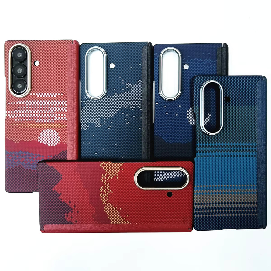 Schlanke Aramid-Carbonfaser Hülle für Samsung Galaxy Z TriFold Fold7 mit MagSafe Funktion und stoßfestem Schutz - Bild 1