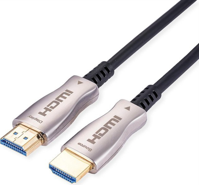 VALUE Ultra HDMI Aktiv Optisches 4K UHD Anschlusskabel Schwarz 15 m - Bild 1