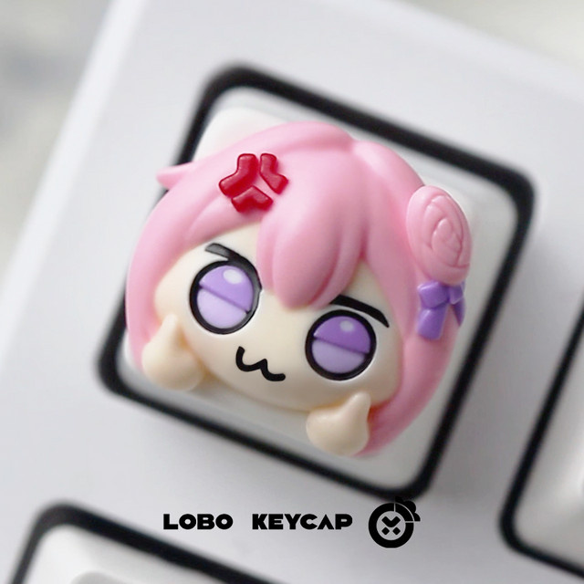 Bandai Doro Meme Tastenkappe in Pink aus Kunstharz als Ersatz für die Esc-Taste deiner mechanischen Tastatur - Bild 1