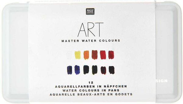 Rico Design ART Master Aquarellfarben Set mit 12 Farben