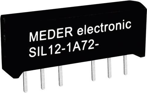 Ei Electronics Reed-Relais SIL12-1A72-71L Schwarz 1 Schließer 12 V/DC 1A 15W SIL-4 - Bild 1