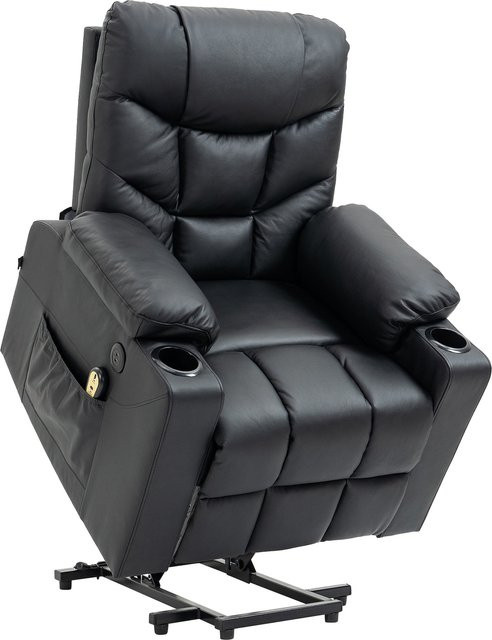 CLP Relaxsessel Andover elektrisch verstellbar mit Aufstehhilfe und Liegefunktion inklusive USB-Ports und Getränkehalter - Bild 1