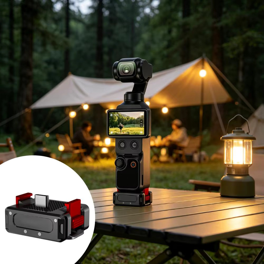 DJI Osmo Pocket 4 Magnetischer Desktop-Adapter und Schnellwechsel-Basishalterung in Schwarz - Bild 3