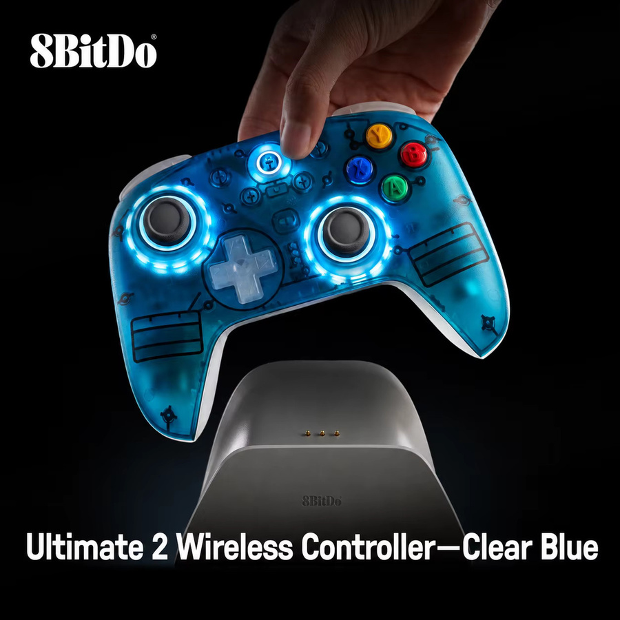 8BitDo Ultimate 2 Kabelloser Spielcontroller mit TMR Joystick und Ladestation für Windows, Android, PC und Steam - Bild 2