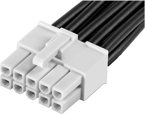 Molex Buchsengehäuse-Kabel 215325-2101 Bulk in Schwarz und Weiß - Bild 1
