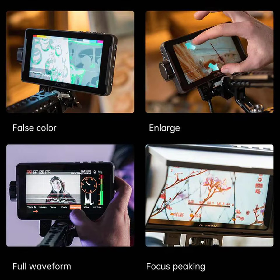 Viltrox DC-550 Pro II Tragbarer 5,5 Zoll Feldmonitor mit 4K Auflösung, HDMI und Touchscreen in Schwarz - Bild 4