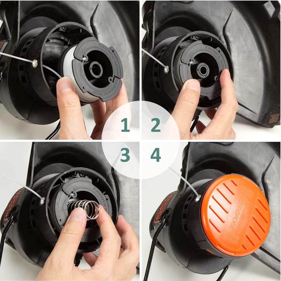 15er-Pack Black+Decker Ersatzspulen AF-100 mit Autofeed-Fadentrimmer-Schnur, 0,065 Zoll - Bild 4