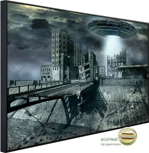 papermoon Infrarotheizung EcoHeat Alien mit Matt-Effekt in Bunt, App-Steuerung und Überhitzungsschutz - Bild 1