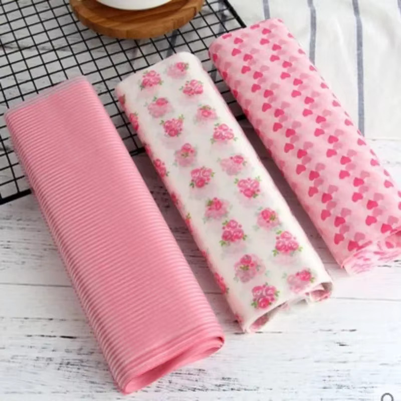 50 Stück VIE LENTE Ölfreies Backpapier aus lebensmittelechtem Papier für Brot, Süßigkeiten, Kuchen, Burger und Pommes - Bild 2