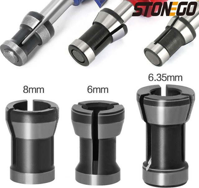 STONEGO Carbon Stahl Router Chuck Umwandlung Fräsen Verlängerung Spannzange Adapter aus Edelstahl - Bild 1