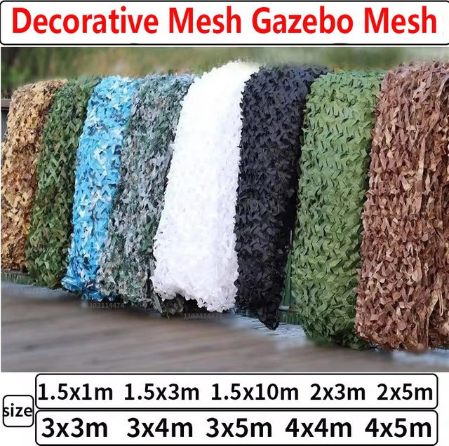 GFDYML Sonnenschutznetz in Desert Camouflage und Multicolour für Garten und Strandpavillon - Bild 1