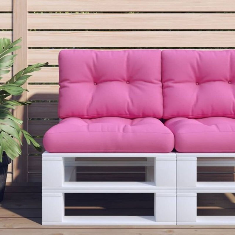 Vidaxl Palettenkissen 2-teiliges Set in Rosa aus Stoff - Bild 1