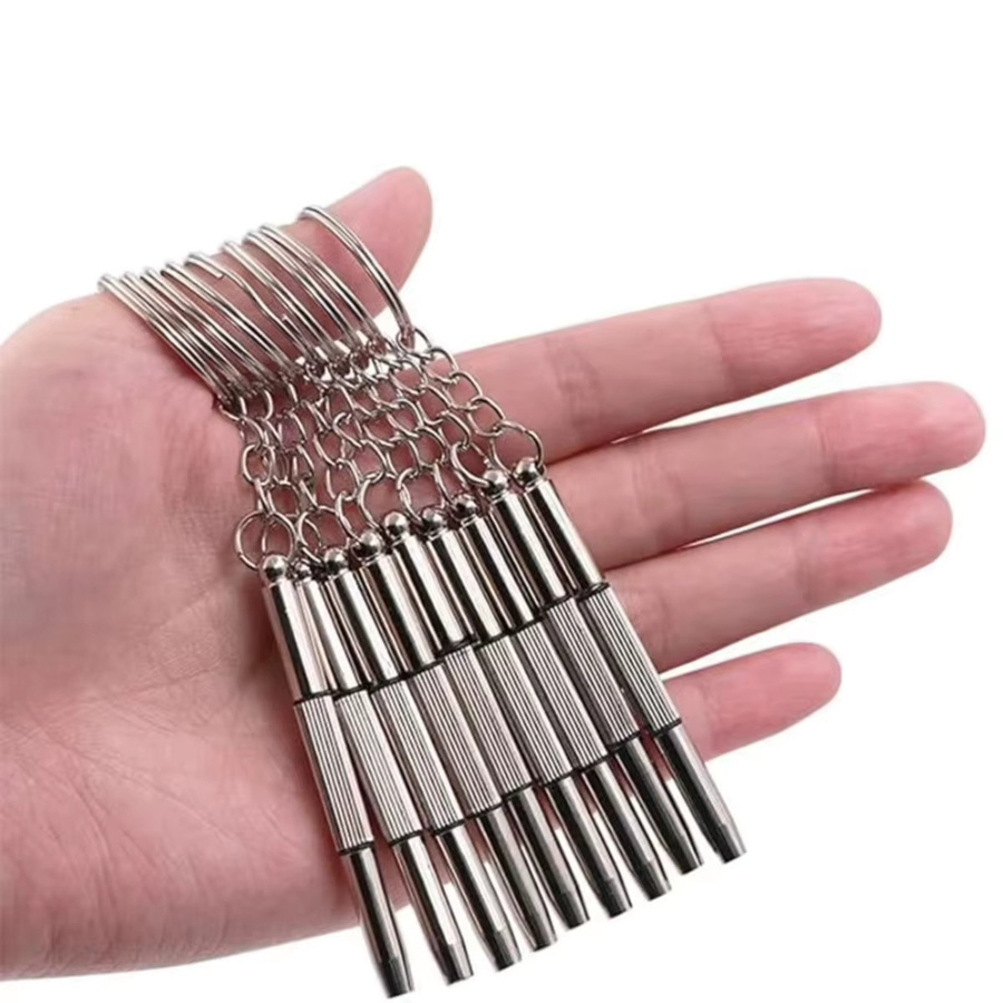 3-in-1 Mini Hand-Schraubendreher Set für Brillen, Uhren und Gläser in Silber - Bild 2