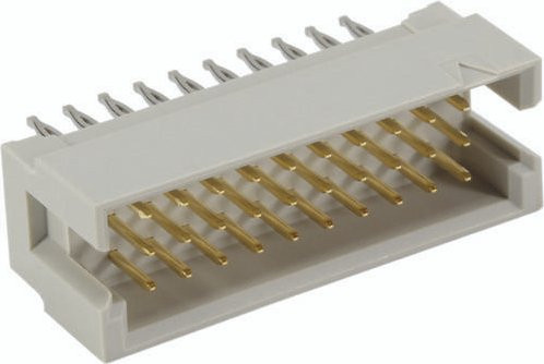 HARTING Messerleiste 09291306504 aus Messing in Grau mit 3 Reihen - Bild 1