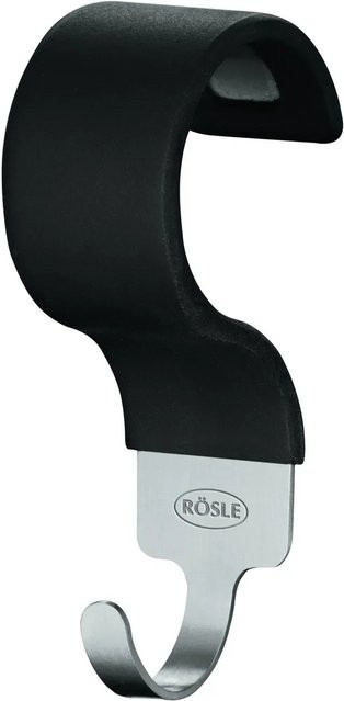 Rösle Haken-Set 5-tlg. aus Edelstahl und Silikon in Schwarz und Silber - Bild 1