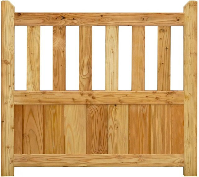 GartenLand Scharniertor GRAZ als Vorgartenzaun aus Lärche Holz in Braun, Breite: 100 cm, Höhe: 90 cm - Bild 1