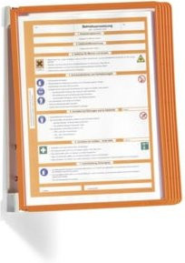 Durable Sichttafelsystem VARIO wall 5 mit 5 Sichttafeln in Orange - Bild 1