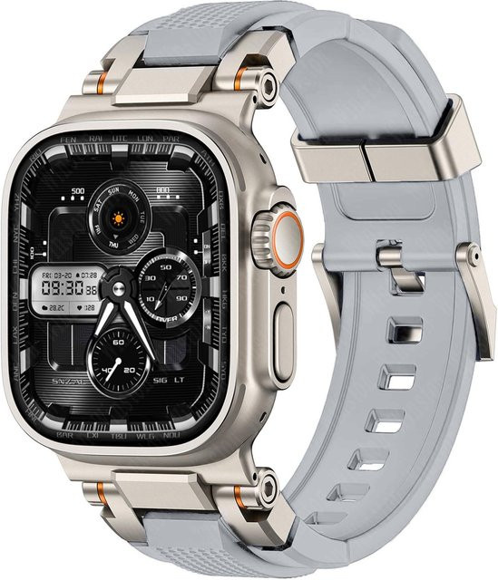 FancyWrist Uhrenarmband Silikon, grau, Herren - Bild 1