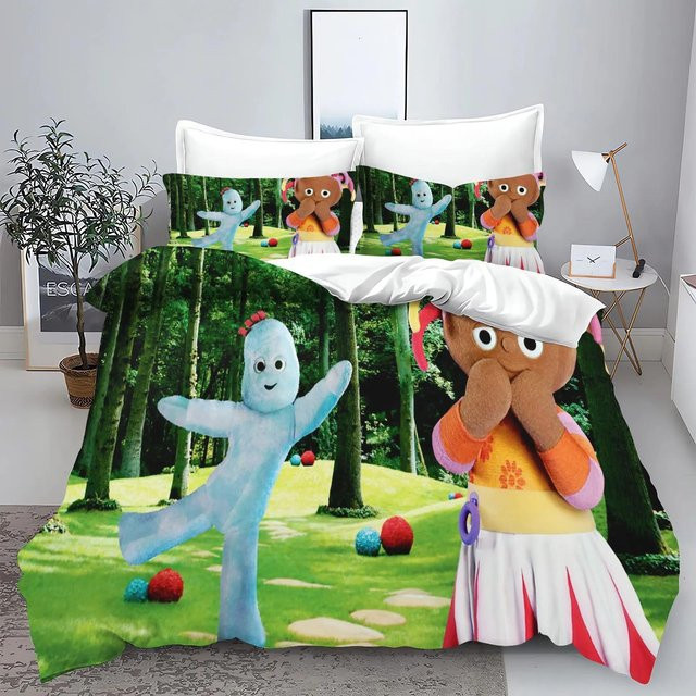 Binchi Outdoor Product Bettwäscheset für Babys mit Cartoon-Print, Mehrfarbig, Material: Mikrofaser Polyester, B/H: 135 x 200 cm - Bild 1