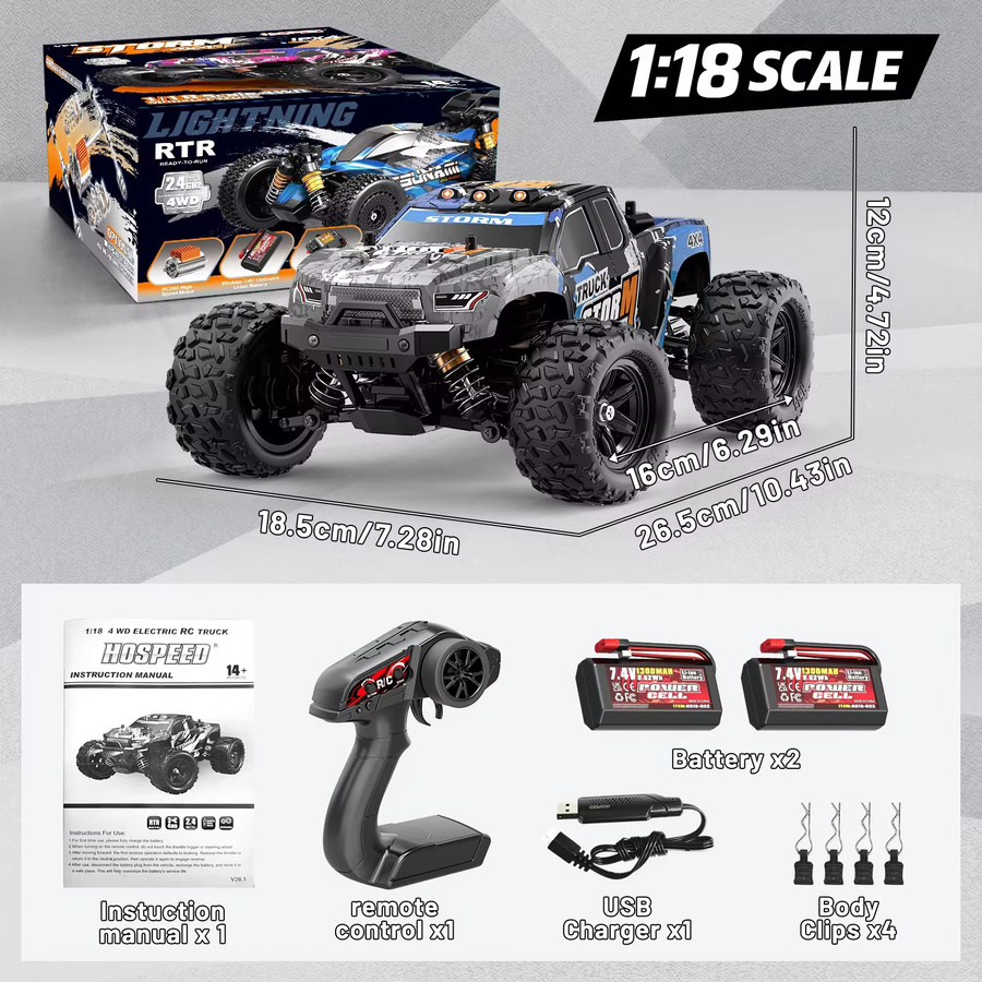 Womaqu 18-02 Ferngesteuertes Gelände-4x4-Auto, RC-Truck, ab 14 Jahren - Bild 4
