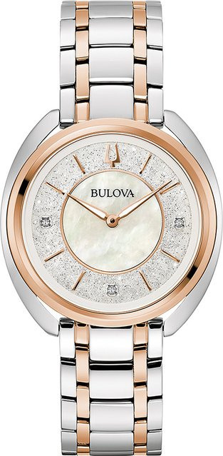 Bulova Armbanduhr Edelstahl, Quarz, 35 mm, Silber, Damen - Bild 1