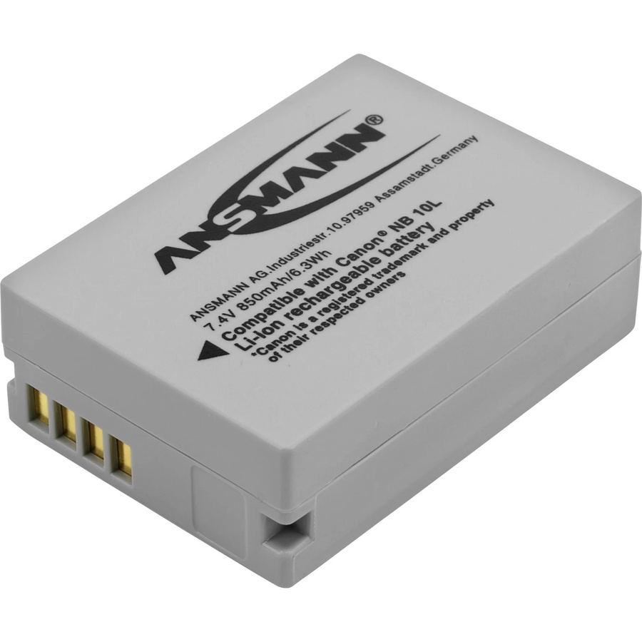 Ansmann A-Can NB 10L Kamera-Akku Li-Ion 850 mAh 7.4V - Bild 1