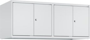 C+P Aufsatzschrank Classic PLUS mit 4 Abteilen, grau, B/H/T: 50 x 120 x 50 cm, mit Zylinderschloss - Bild 1