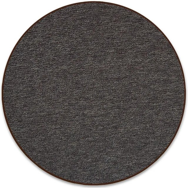 Karat Teppich London Rund Modern Dunkelbraun Ø 200 cm - Bild 1