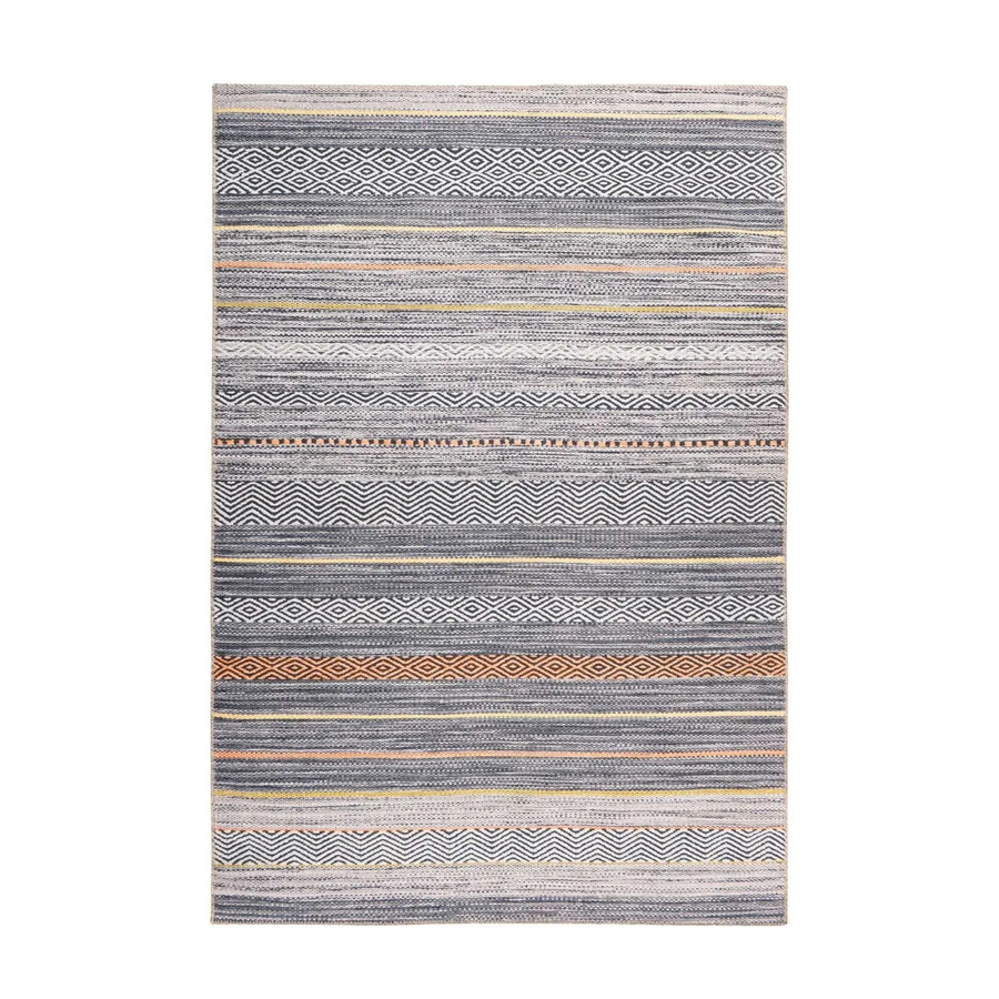 MeGusta Flachflor Teppich Mónica Modern Multi aus Polyester mit Relief-Muster, Breite: 75 cm, Länge: 150 cm - Bild 2