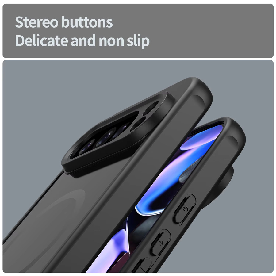 DecoPhone Magnetische Handy-Schutzhülle für Google Pixel 10 Pro, Google Pixel 10 und Pixel 10 Pro XL, stoßfeste Rückseite für Android, Blau und Schwarz - Bild 2