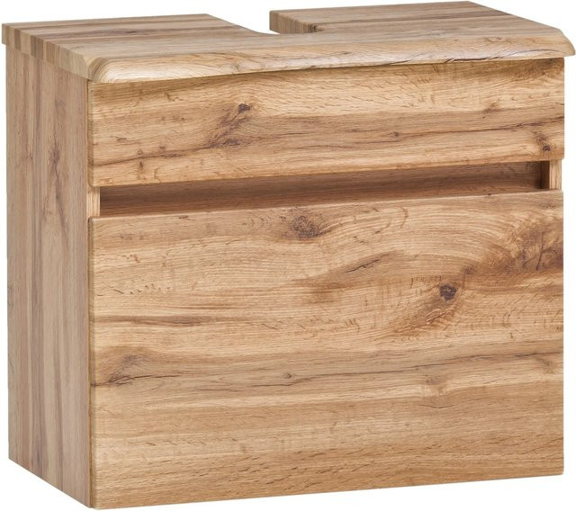 Held Möbel Waschbeckenunterschrank Trient in Wotaneiche, Breite: 60 cm, Höhe: 54 cm, Tiefe: 35 cm - Bild 1