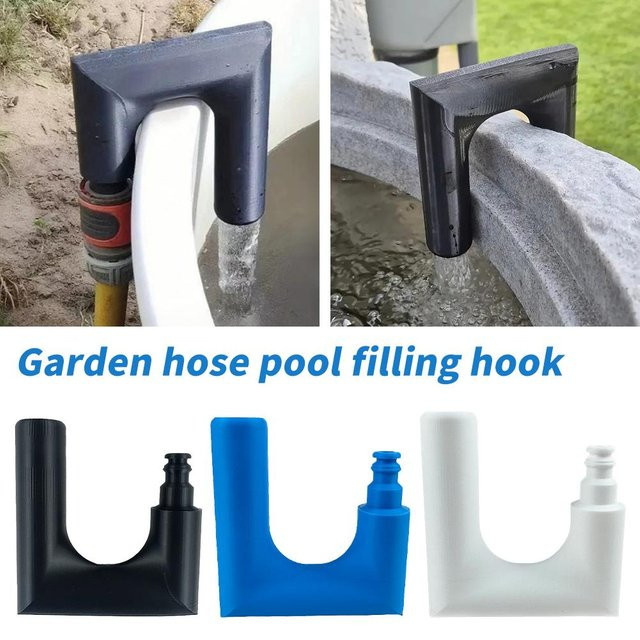 LJX Gartenschlauch-Füllhaken zur Wassertankbefüllung in Weiß aus Kunststoff - Bild 1