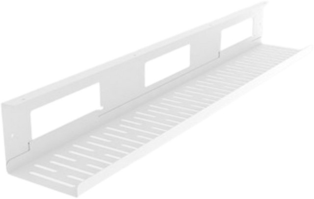 FlexiSpot Schreibtisch Kabelkanal aus Metall in Weiß, B/T/H: 80 x 12 x 10 cm - Bild 1