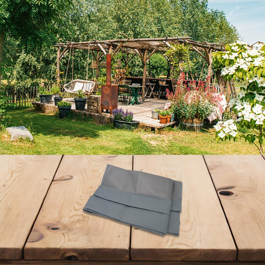 Star Garden Ersatz-Gartenschaukelsitzbezug aus wasserabweisendem Polyester in Braun und Grau - Bild 1