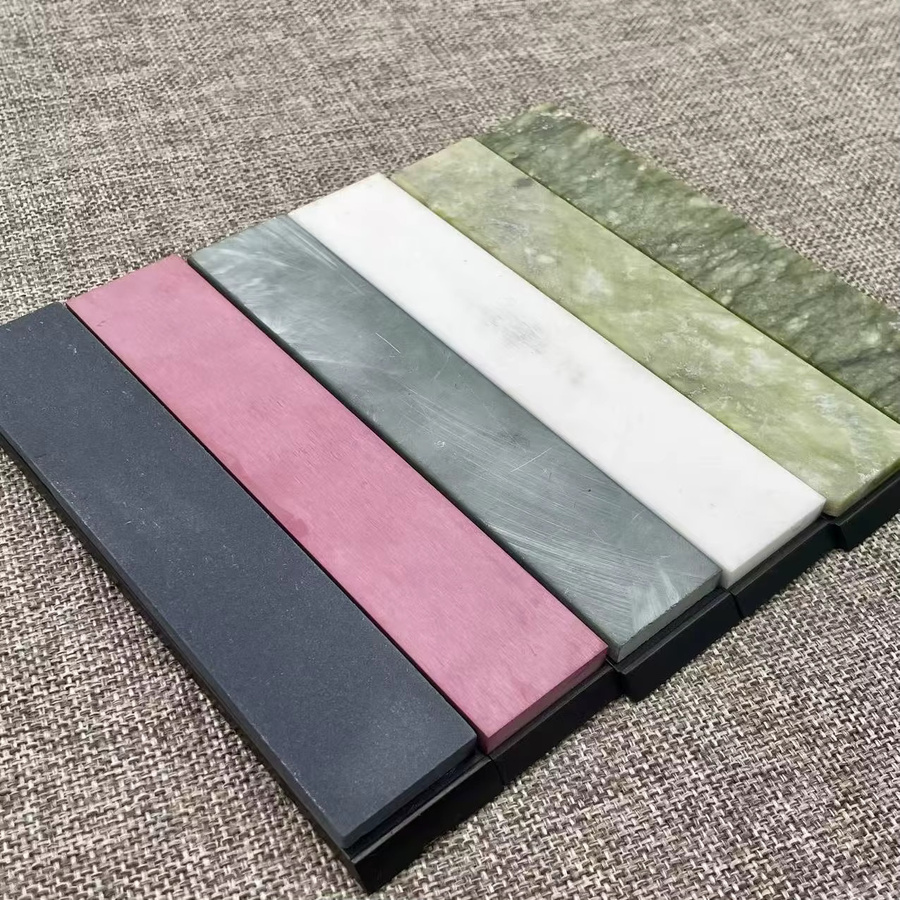 RSCHEF Apex Edge Natürlicher Wetzstein Ölstein zum Schärfen und Polieren von Messern und Küchenutensilien, Multicolor - Bild 1
