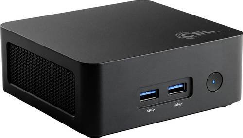 CSL Mini PC Narrow Box Black mit Intel N100 Prozessor, 16GB RAM, 500GB SSD, Intel UHD Graphics, Wi-Fi und Bluetooth - Bild 1