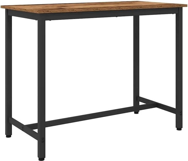 vidaXL Tisch aus Altholz und Stahl in Braun B: 100 cm, T: 50 cm, H: 76,5 cm - Bild 1