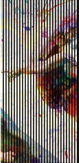 FN Acustico Akustikplatte Michelangelo Bunt aus PET und MDF mit modernem Design, B/H: 113,3 x 240 cm, Tiefe: 1,9 cm - Bild 1