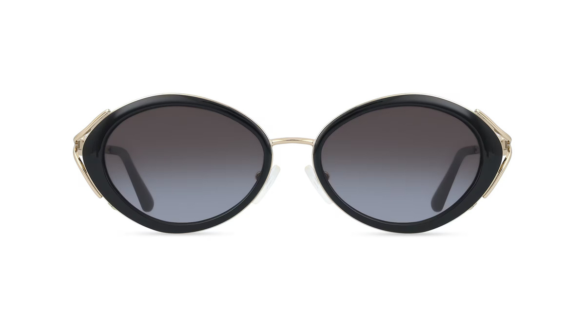 Michael Kors MK1179 Sonnenbrille, Vollrand, Oval, Metall, Schwarz, Damen - Bild 1