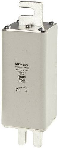 Siemens Sicherungseinsatz 3NE53180MK06, Größe 2, 63A, 1500V, grau - Bild 1