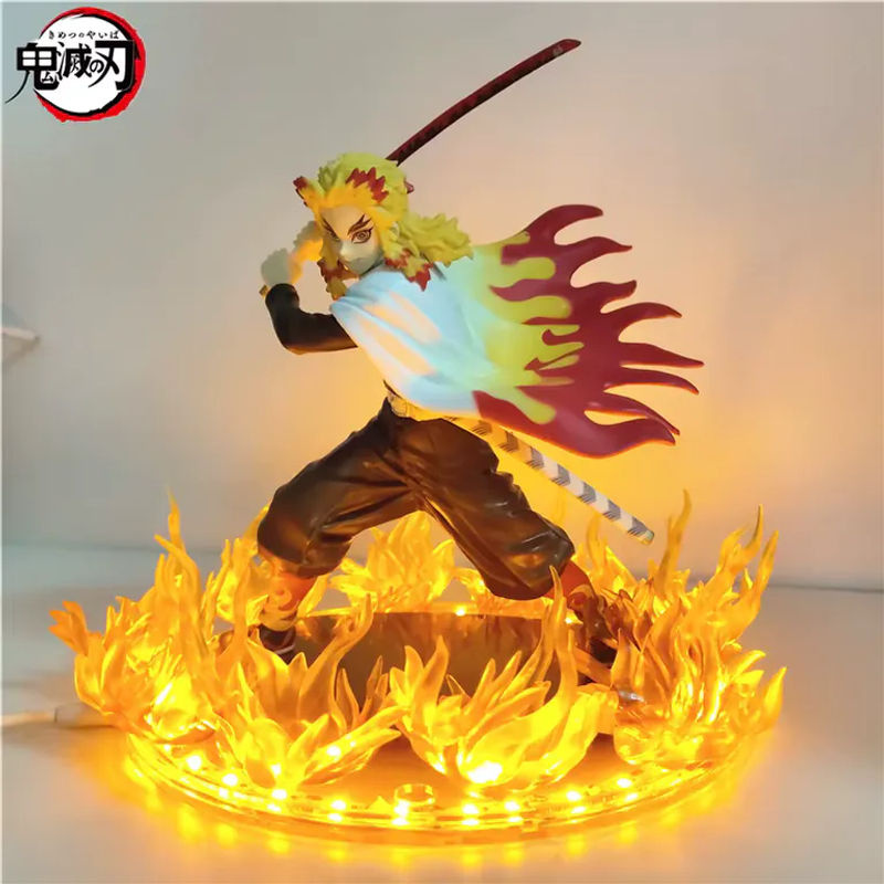 Bandai Anime Figur Dämon Slayer Rengoku Kyoujurou aus PVC, mehrfarbig, Höhe: 21 cm - Bild 4