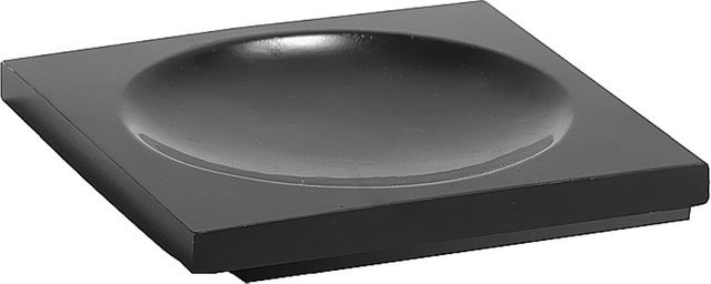 Brillantbad MAX Seifenablage aus Polyresin in Schwarz, freistehend, B/T/H: 9,5 x 1,5 x 9,5 cm - Bild 1